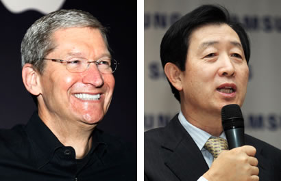 Tim Cook and Choi Gee Sung